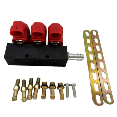 CNG/LPGの共通の注入器ののための赤い2オーム/3オーム3シリンダーLN-VTK03柵