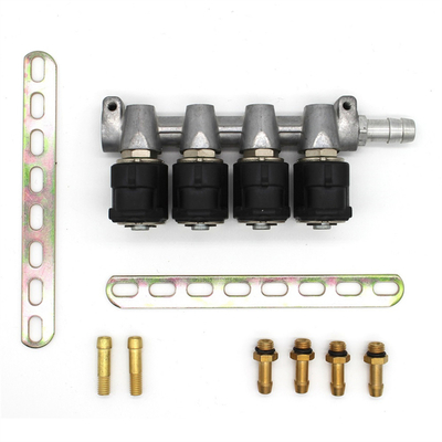 4気筒CNGまたはLPGカー用3オム抵抗の4ストーク合金液化ガス/CNG注入レール
