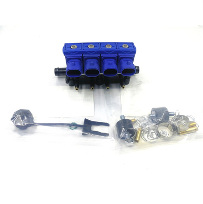 2/3/4本のシリンダー エンジンのためのアルミニウム3Ohm CNGの燃料噴射装置LPGの燃料噴射装置の柵
