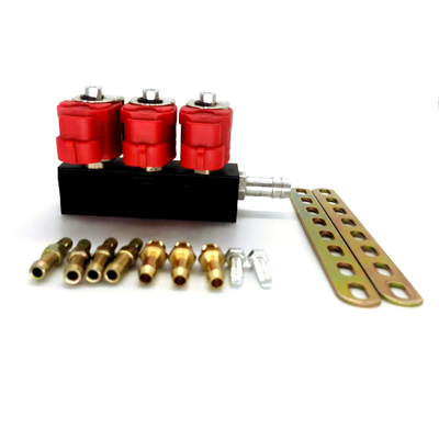 LN-VTK03 3 Cyl LPG CNGのガスの燃料噴射装置の柵は天燃ガスの注入器を圧縮した
