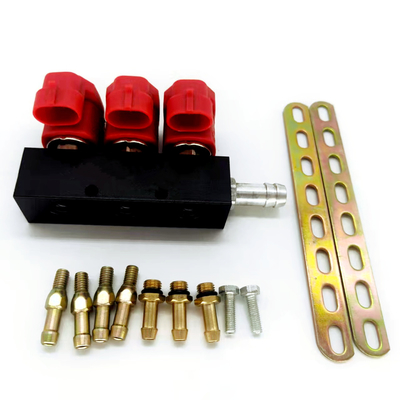 LN-VTK03 3 Cyl LPG CNGのガスの燃料噴射装置の柵は天燃ガスの注入器を圧縮した